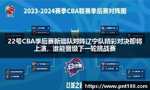 22号CBA季后赛新疆队对阵辽宁队精彩对决即将上演，谁能晋级下一轮挑战赛